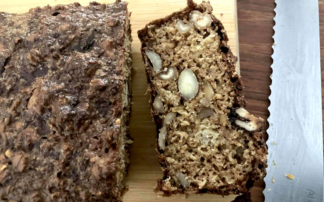 Hafra og hnetubrauð